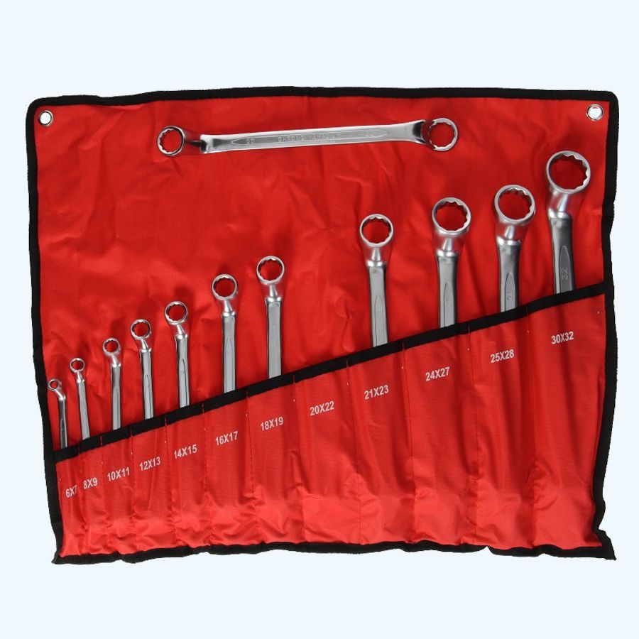 12-delige ringsleutelset Chrome Vanadium 12-delige ringsleutelset Chrome Vanadium