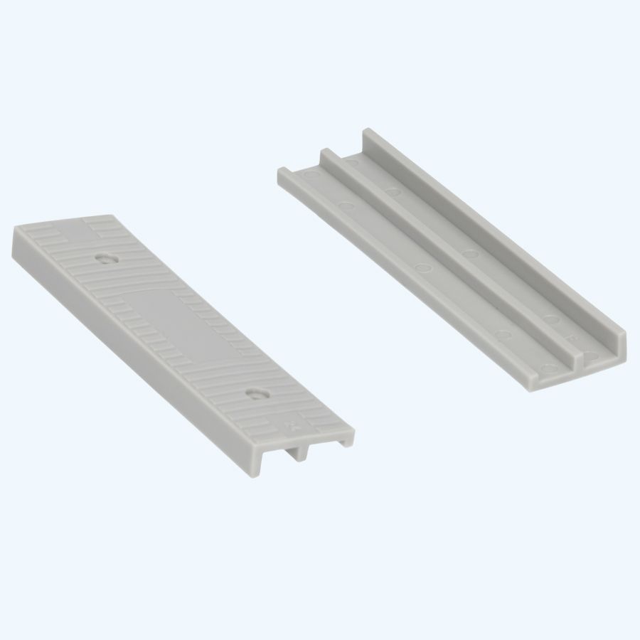 100 stuks schuine kunststof glasblokjes GRIJS 100x24x8/4 mm 100 stuks schuine kunststof glasblokjes GRIJS 100x24x8/4 mm