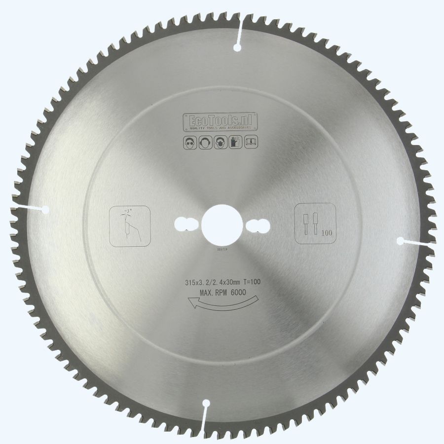 HM-zaagblad 315 x 30 mm T=100 (vlak-daktand) HM-zaagblad 315 x 30 mm T=100 (vlak-daktand)