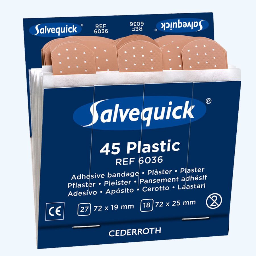 Salvequick navulling plastic (doosje met 6 stuks)
