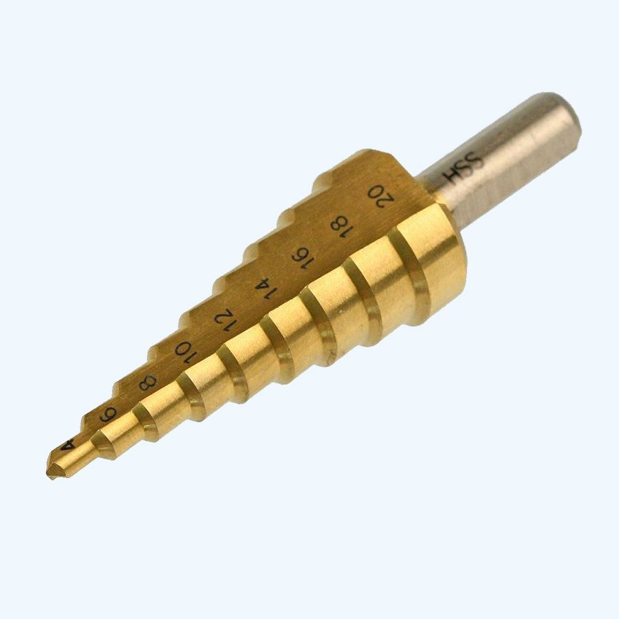 Stappenboor HSS 4-20 mm (rechte snijkanten)