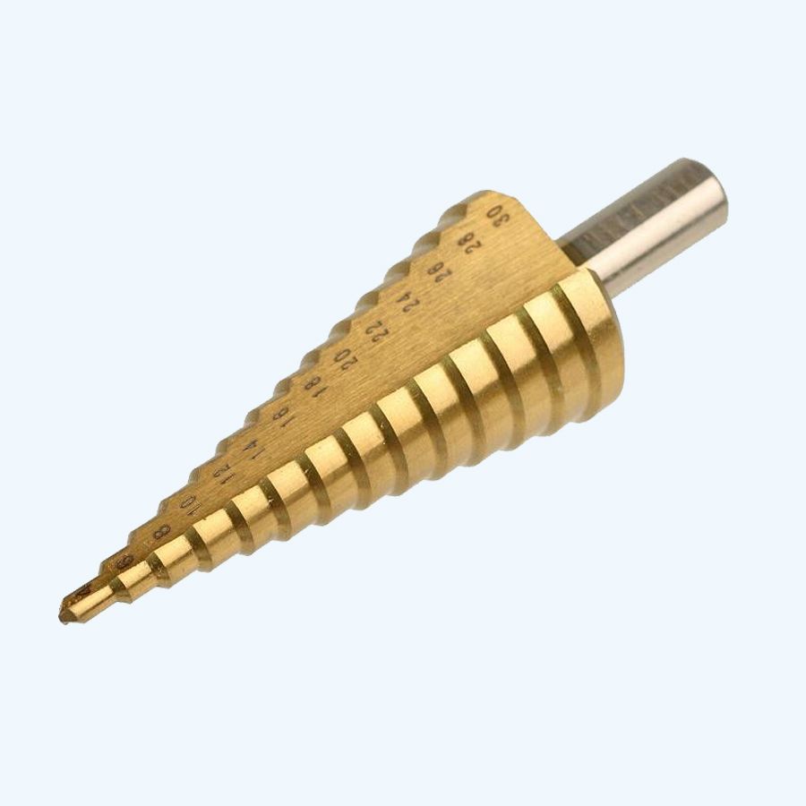 Stappenboor HSS 4-30 mm (rechte snijkanten)