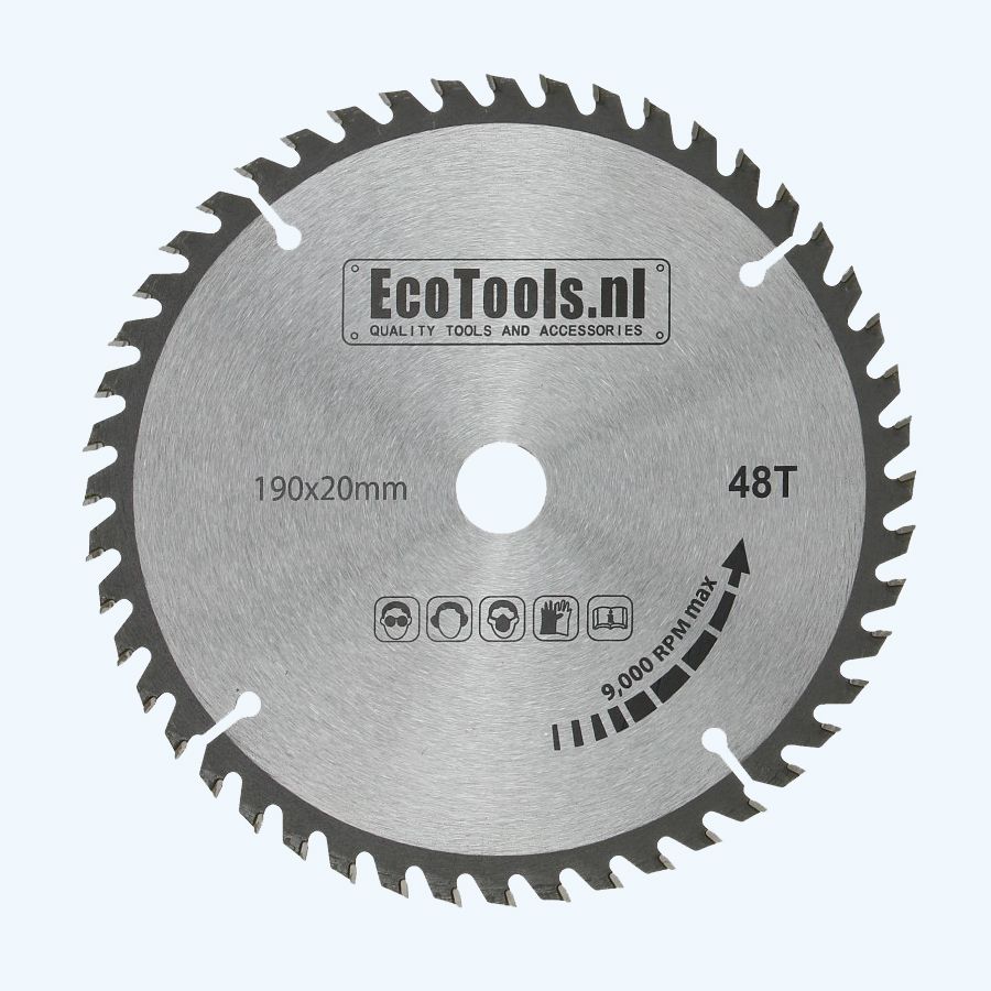HM-zaagblad 190 x 20 mm T=48 (Eco-line) HM-zaagblad 190 x 20 mm T=48 (Eco-line)