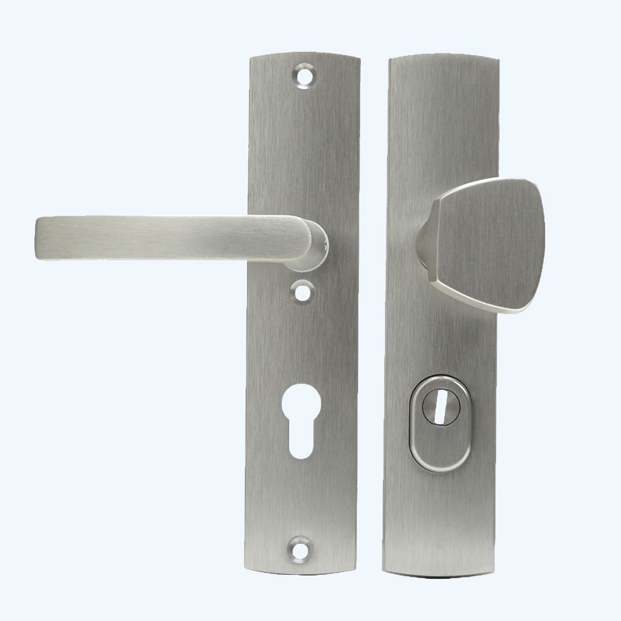 AXA veiligheidsbeslag PC55 SKG*** met kerntrekbeveiliging RVS (knop)