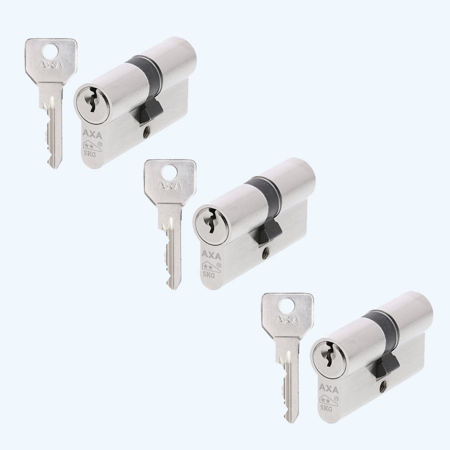 AXA Dubbele Veiligheidscilinder (3x) Security 30-30 SKG** AXA Dubbele Veiligheidscilinder (3x) Security 30-30 SKG**