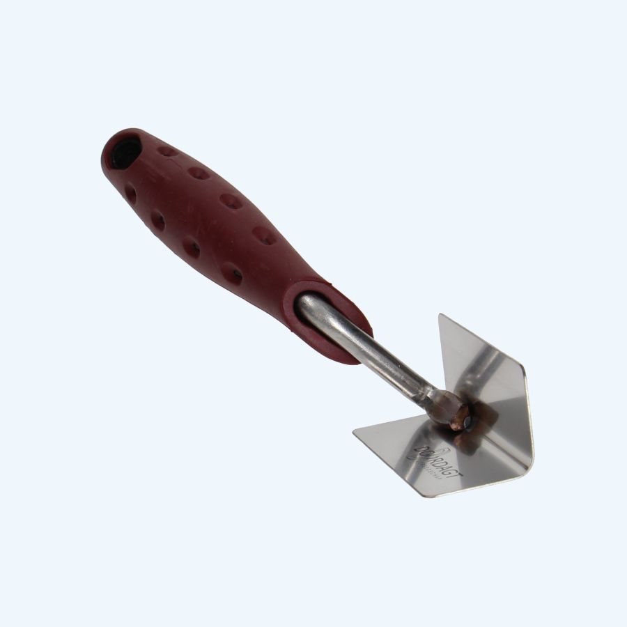 Doordagt hoektroffel RVS inwendig dubbel