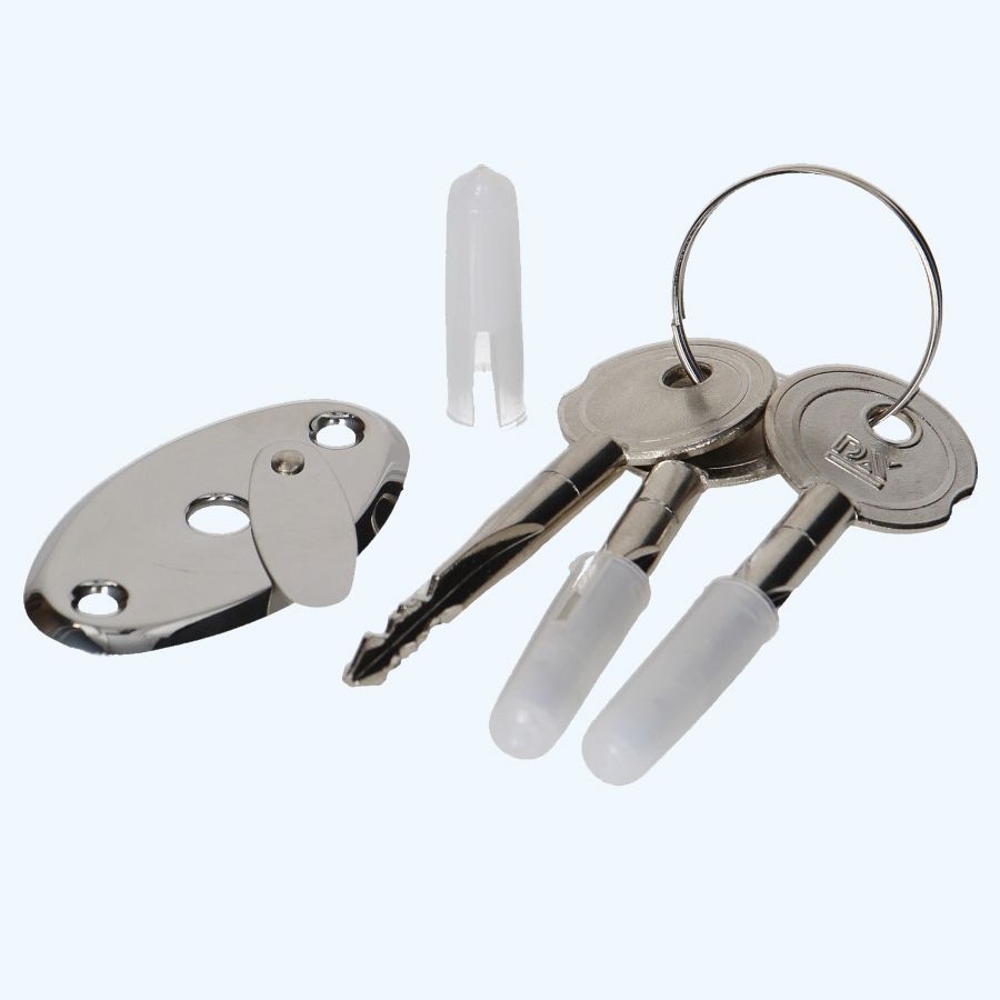 Insteekbijzetslot met dubbele pen SKG** (2 stuks, gelijksluitend)