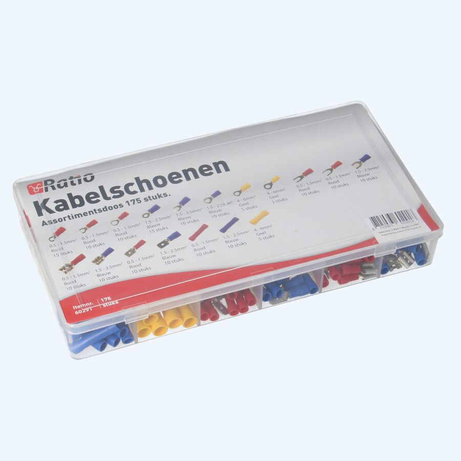 Assortimentsdoos kabelschoenen (175 stuks)