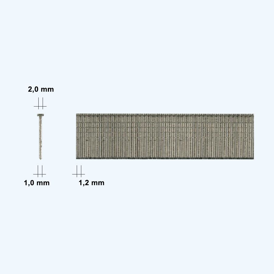 1000 st. handtacker afwerknagels type T / 14 mm