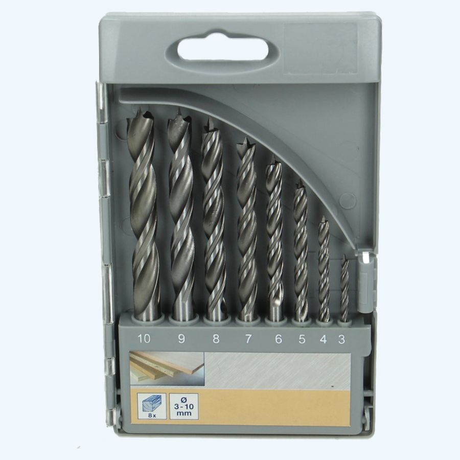 Houtboorset 8-delig Houtboorset 8-delig