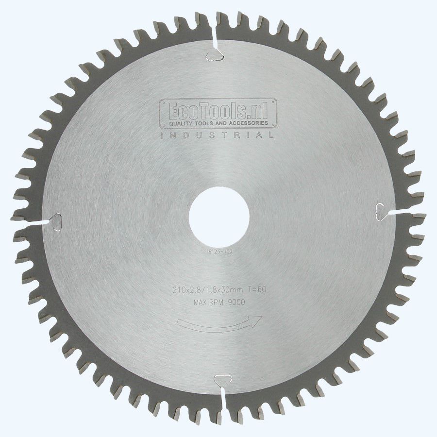 HM-afkortzaagblad Industrial 210 x 30 mm T=60 HM-afkortzaagblad Industrial 210 x 30 mm T=60