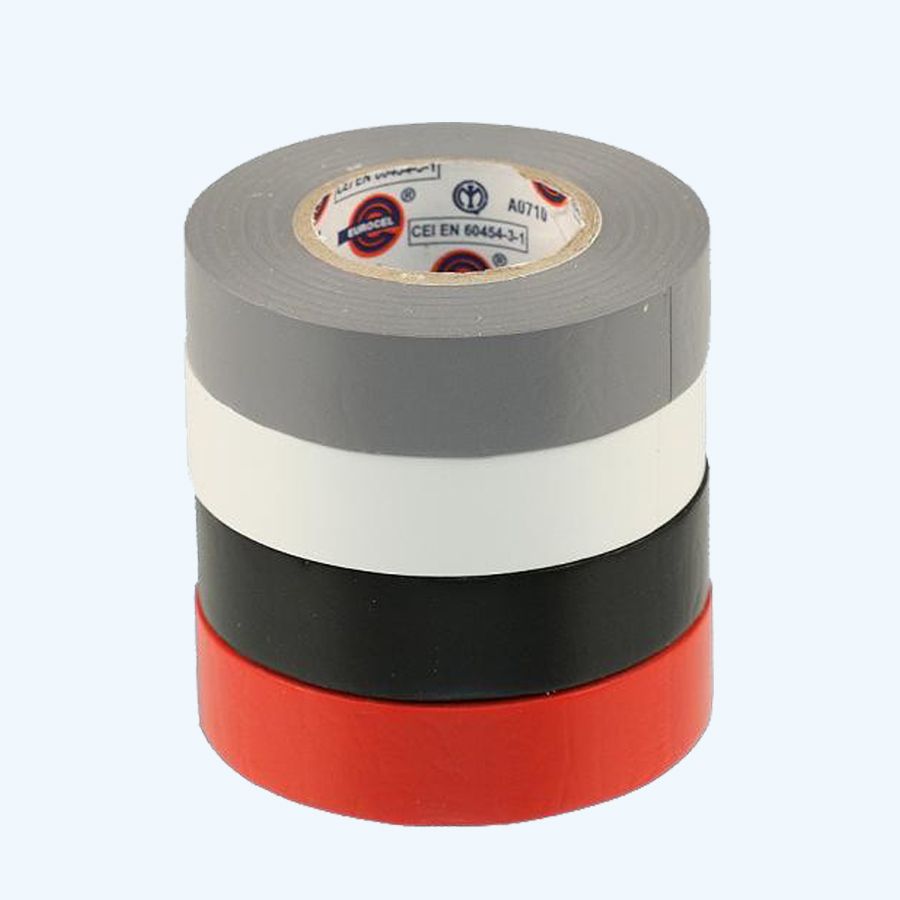 Isolatietape 19 mm x 25 meter rood