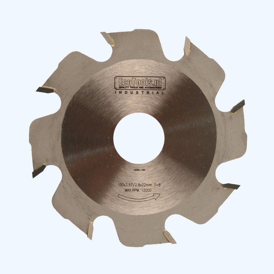 Lamellenfrees zaagblad 100 x 4 x 22 mm T=8 (Industrial)