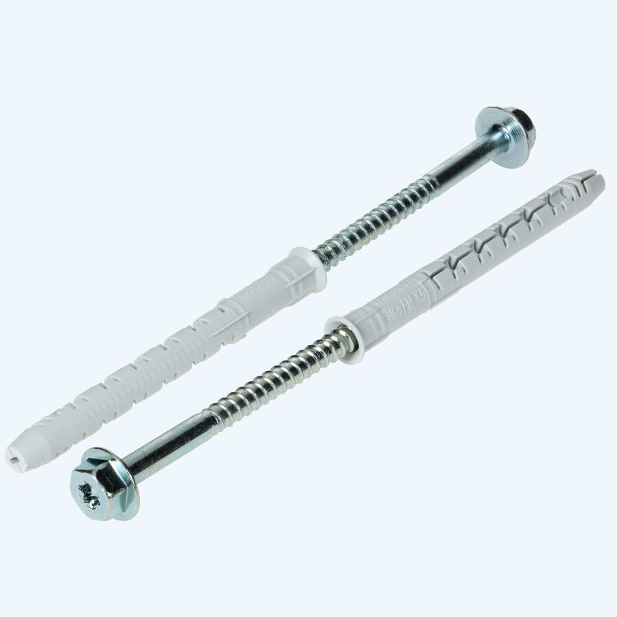 50 stuks FM® X5 multiplug 10 x 115 mm zeskantkop T40 verzinkt 50 stuks FM® X5 multiplug 10 x 115 mm zeskantkop T40 verzinkt