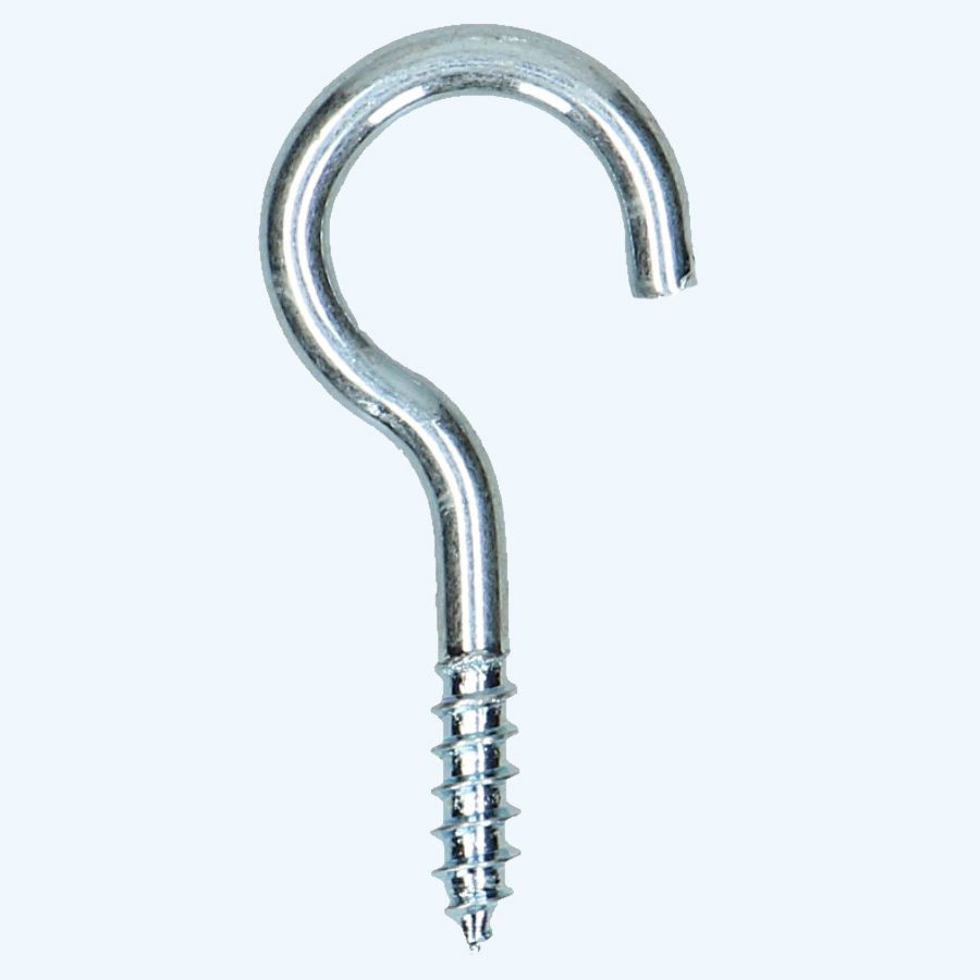 20 stuks ooghaak verzinkt 4,4 x 60 mm