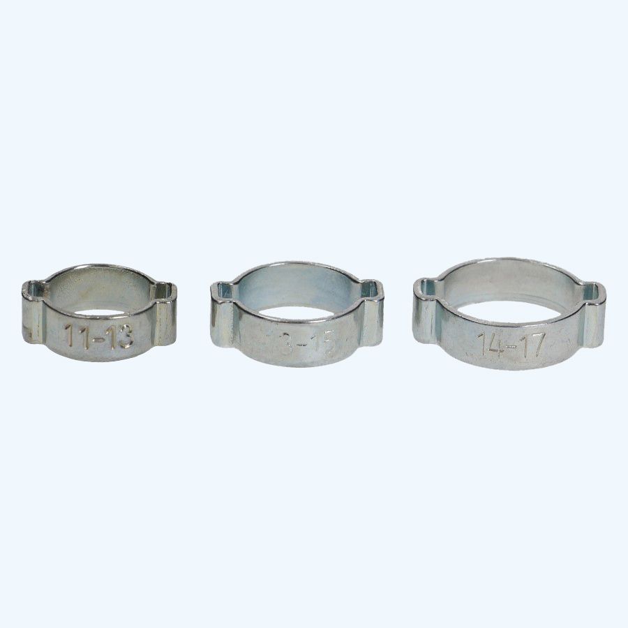 Dubbel oor slangklem 14-17 mm