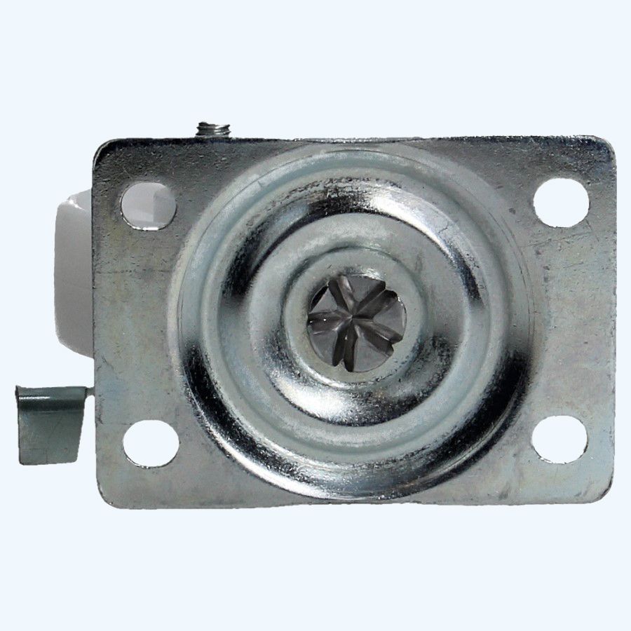 Nylon zwenkwiel met rem 63 mm 60 kg