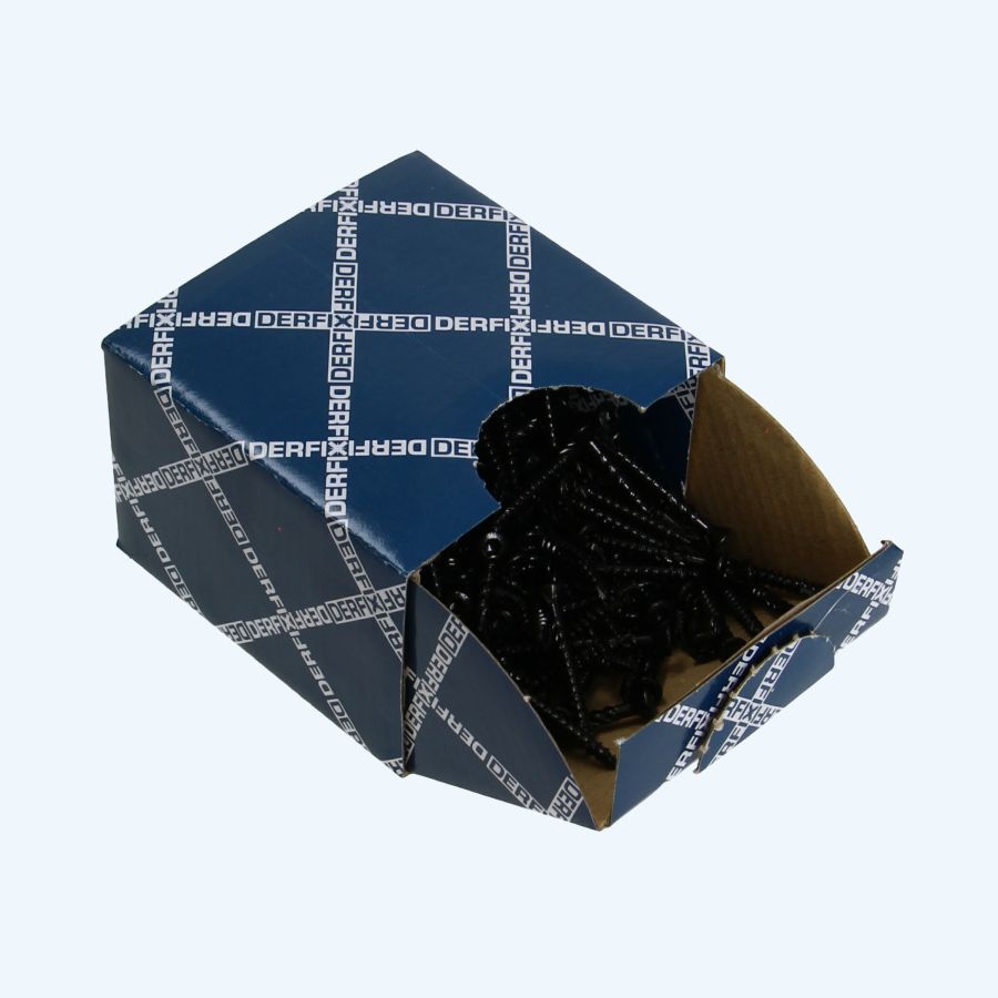 200 stuks RVS 410 potdekselschroeven zwart 4,5 x 40 mm