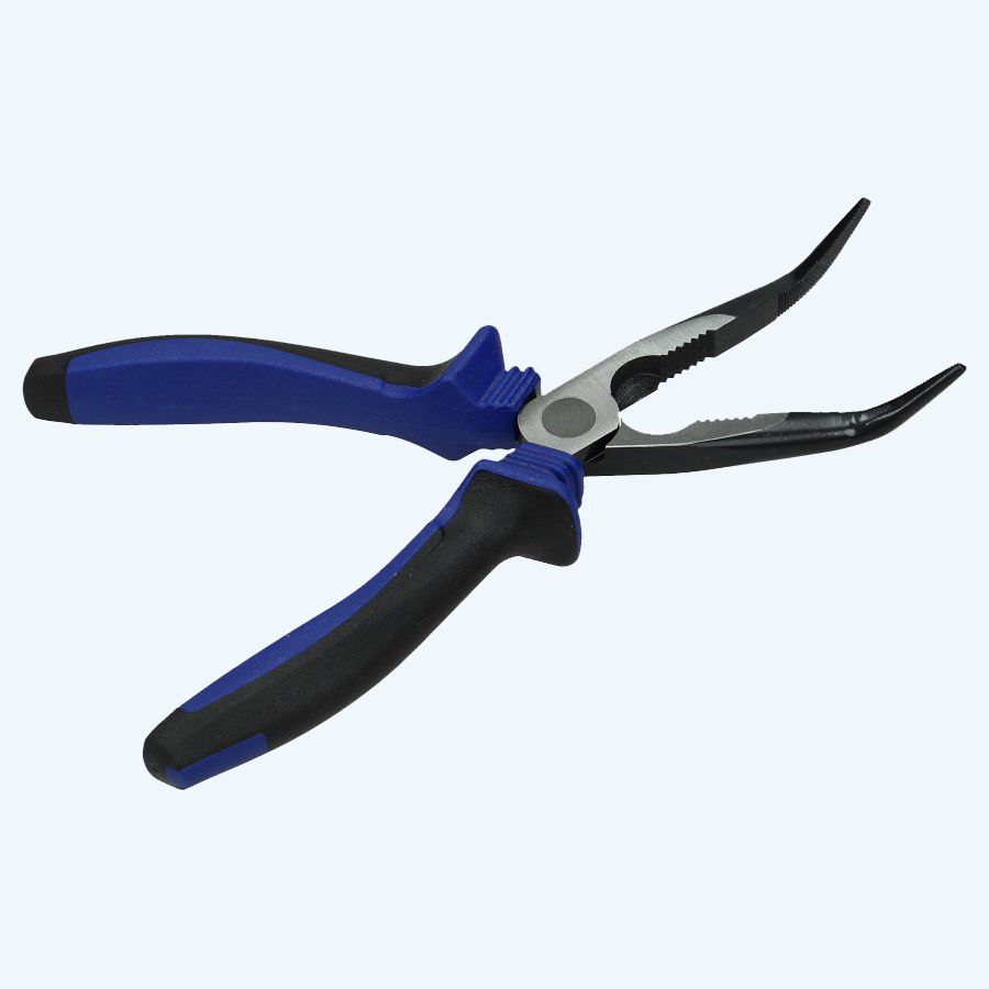 Punttang gebogen 200 mm