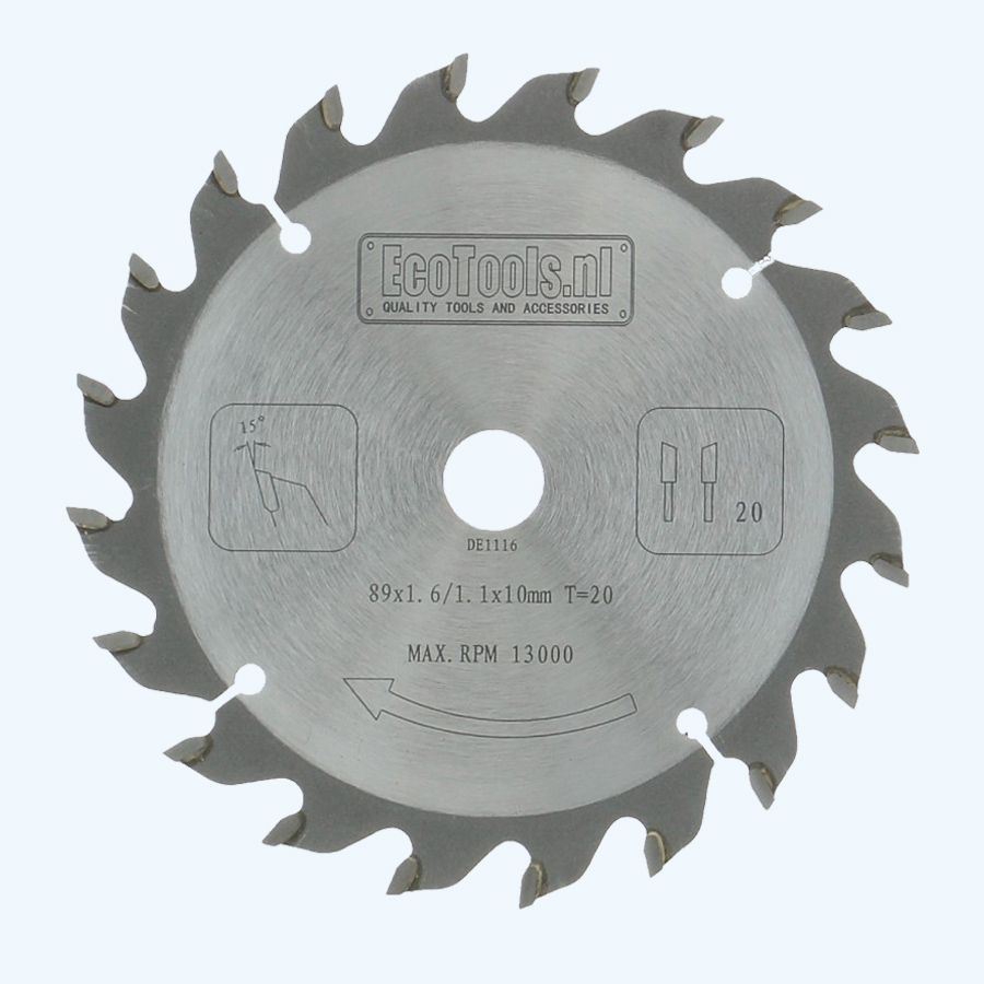 Precisie zaagblad 89 x 10 mm T20 Precisie zaagblad 89 x 10 mm T20