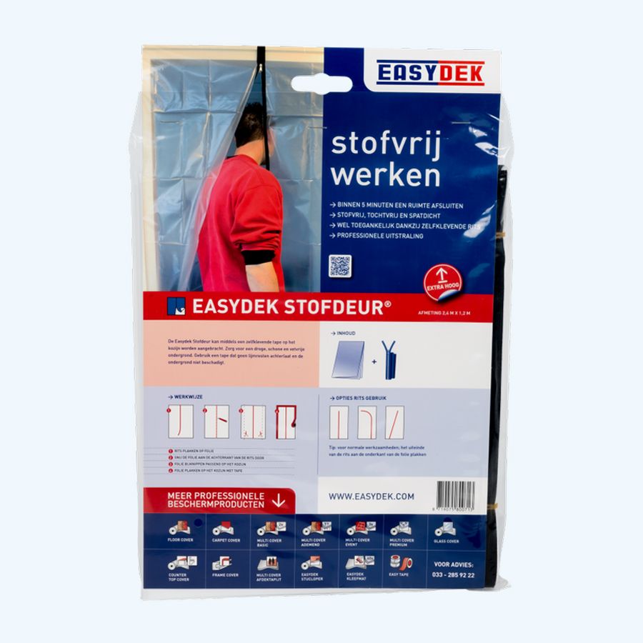 Stofdeur 2,4 x 1,2 meter