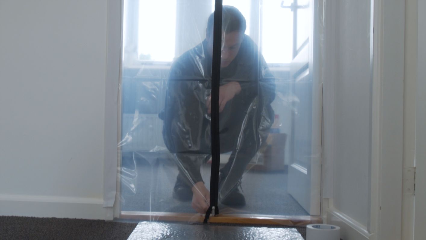 Stofdeur 2,4 x 1,2 meter