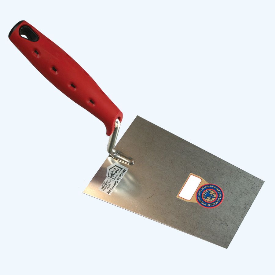 Melkmeisje stukadoorstroffel RVS recht Softgrip Melkmeisje stukadoorstroffel RVS recht Softgrip