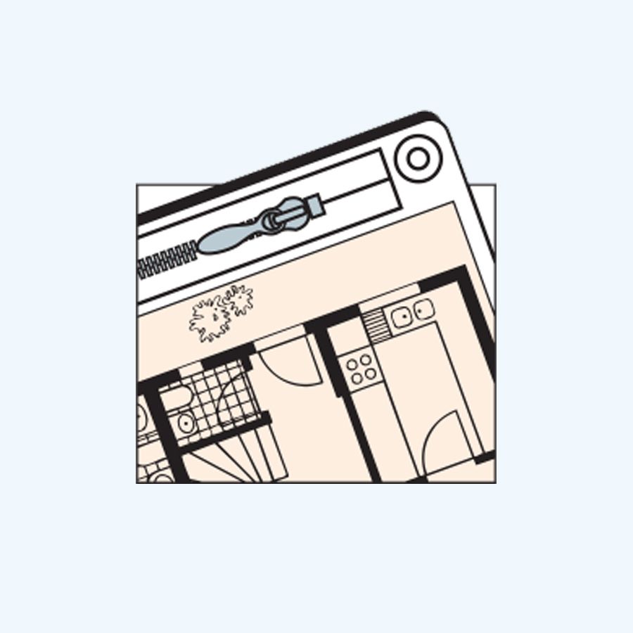 Tekeninghoes PVC 594 x 841 mm