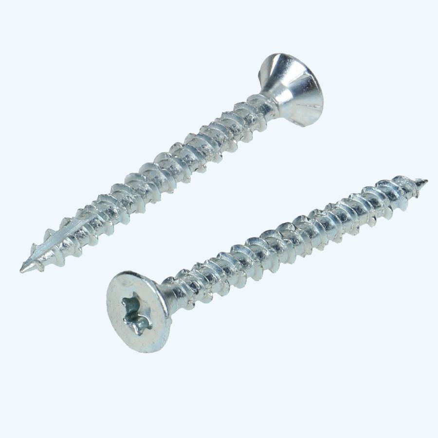 200 stuks verzinkte spaanplaatschroef 4,5 x 60 mm Torx (voldraad)