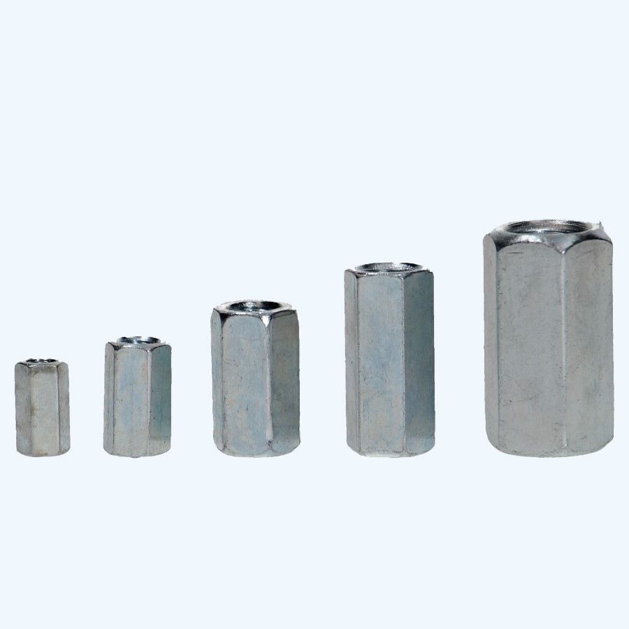 100 st zeskant-verbindingsmoeren M8 