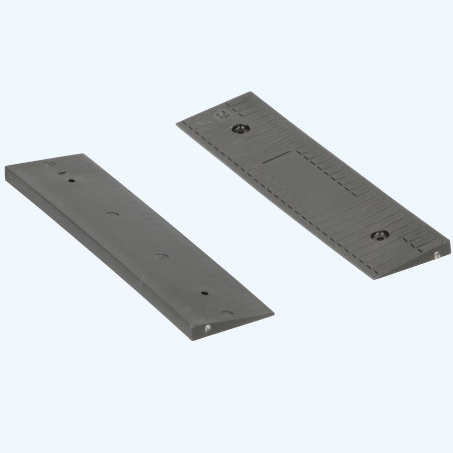 100 stuks schuine kunststof glasblokjes ZWART 100x26x5/1 mm 100 stuks schuine kunststof glasblokjes ZWART 100x26x5/1 mm