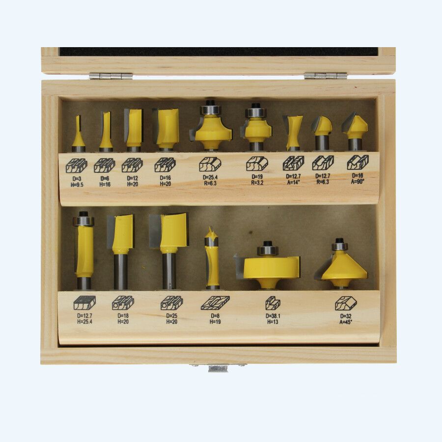 15-delige HM-freesset 15-delige HM-freesset