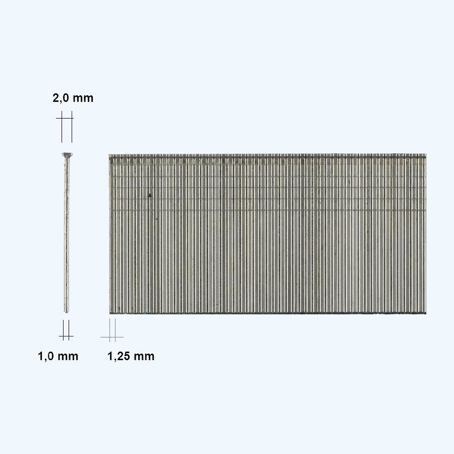 5000 st 18 Ga brads 30 mm F30 RVS 5000 st 18 Ga brads 30 mm F30 RVS