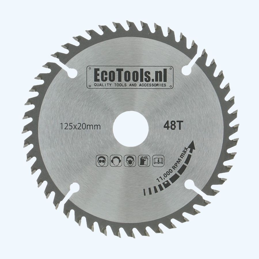HM-zaagblad 125 x 20 mm T=48 (Eco-line) HM-zaagblad 125 x 20 mm T=48 (Eco-line)