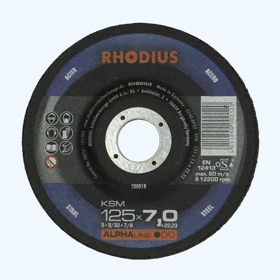 Afbraamschijf voor METAAL 125 x 7 x 22,23 mm Afbraamschijf voor METAAL 125 x 7 x 22,23 mm