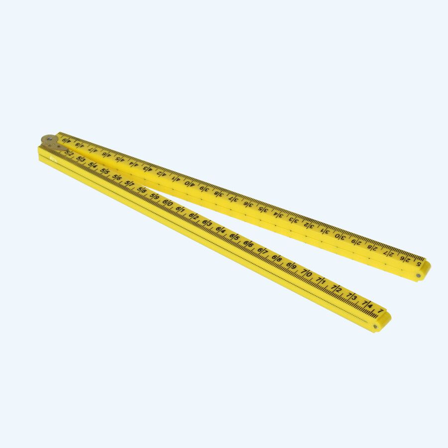 Duimstok kunststof 1 meter geel Duimstok kunststof 1 meter geel