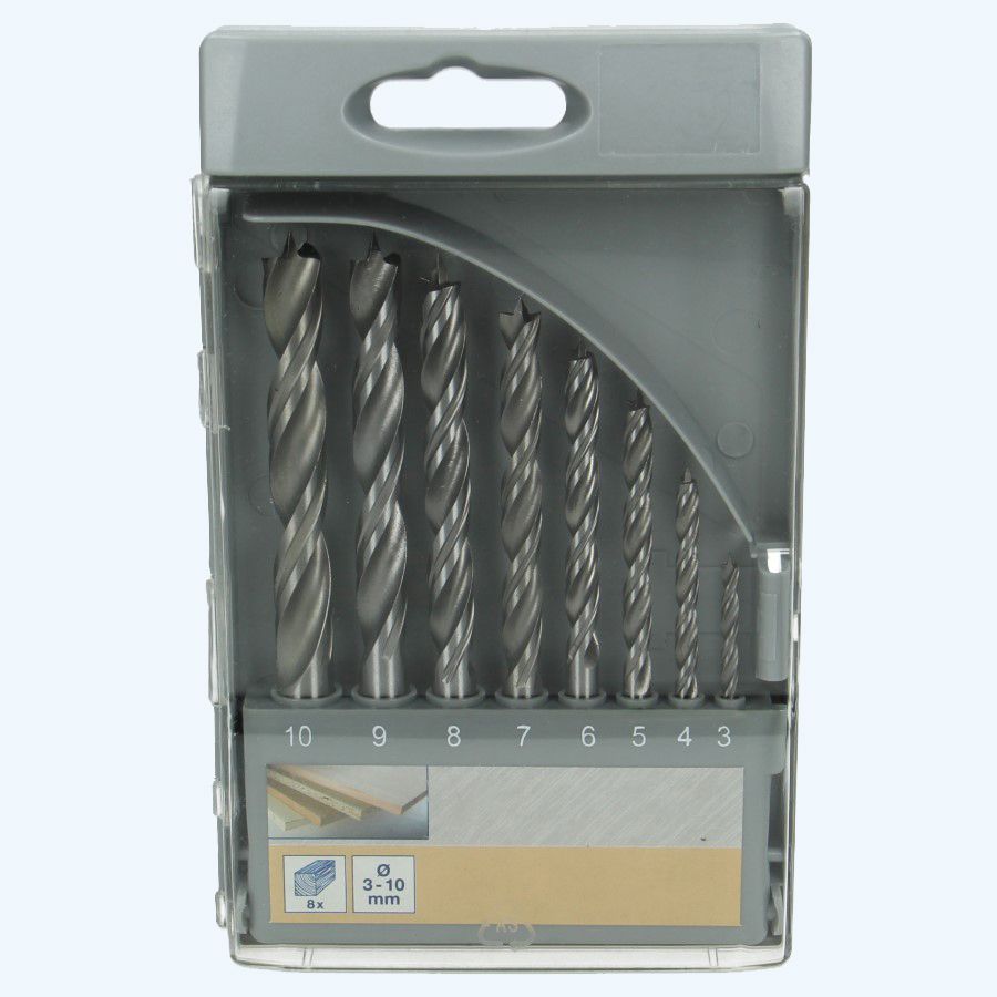 Houtboorset 8-delig Houtboorset 8-delig