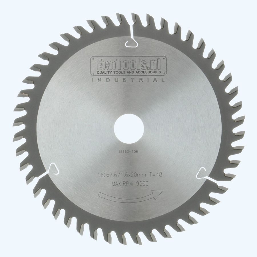 HM-zaagblad Industrial 160 x 20 mm T=48 HM-zaagblad Industrial 160 x 20 mm T=48