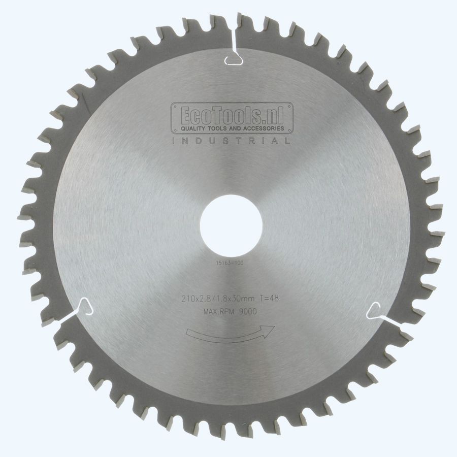 HM-afkortzaagblad Industrial 210 x 30 mm T=48 HM-afkortzaagblad Industrial 210 x 30 mm T=48