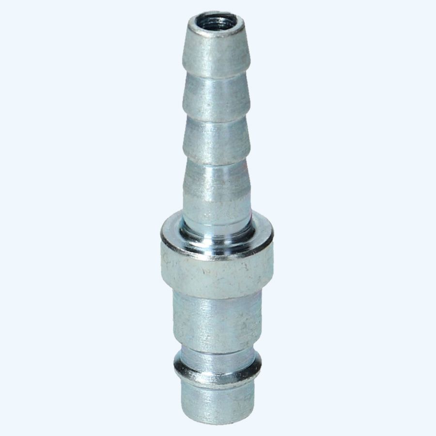 Euro insteeknippel met slangpilaar 8 mm Euro insteeknippel met slangpilaar 8 mm