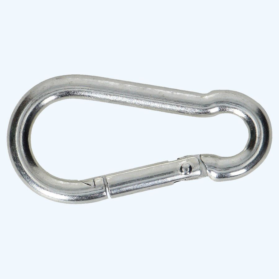 Karabijnhaak 4x40 mm verzinkt Karabijnhaak 4x40 mm verzinkt