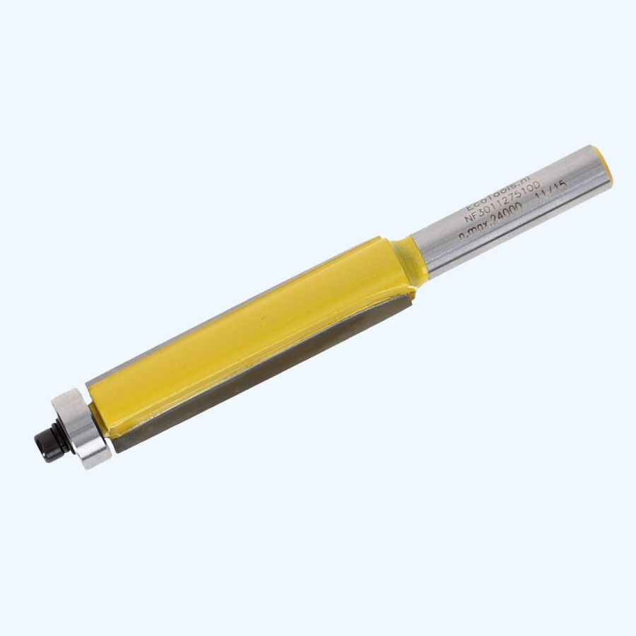 HM kantenfrees 12,7 x 51 mm met onderlager (met scherende sneden) HM kantenfrees 12,7 x 51 mm met onderlager (met scherende sneden)