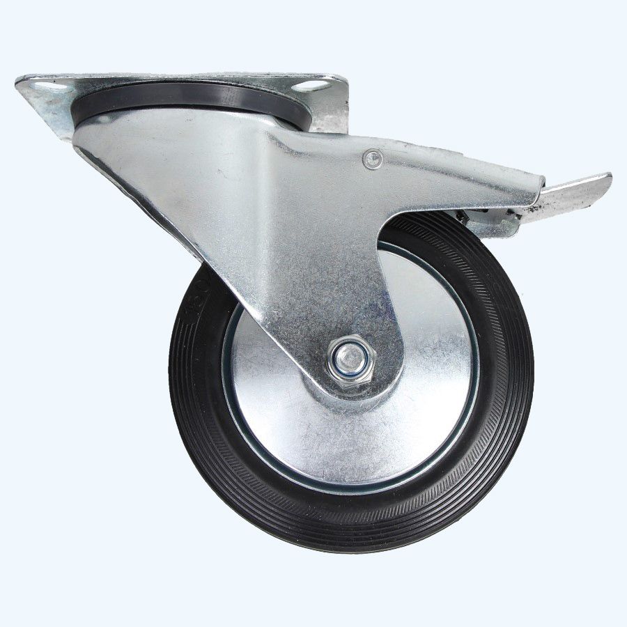 Zwenkwiel RMZ met rem 150 mm 160 kg Zwenkwiel RMZ met rem 150 mm 160 kg