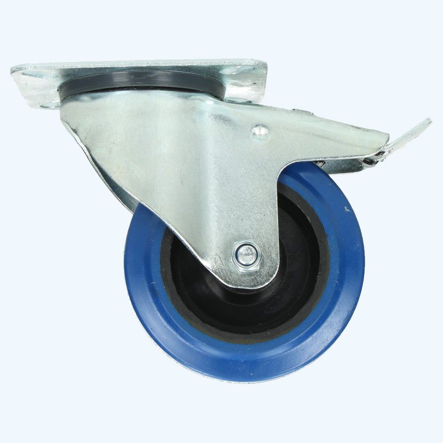 Zwenkwiel met rem RNB 100 mm 130 kg Zwenkwiel met rem RNB 100 mm 130 kg