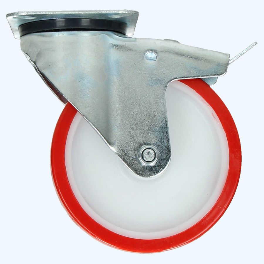 Zwenkwiel met rem RPW 125 mm 150 kg Zwenkwiel met rem RPW 125 mm 150 kg