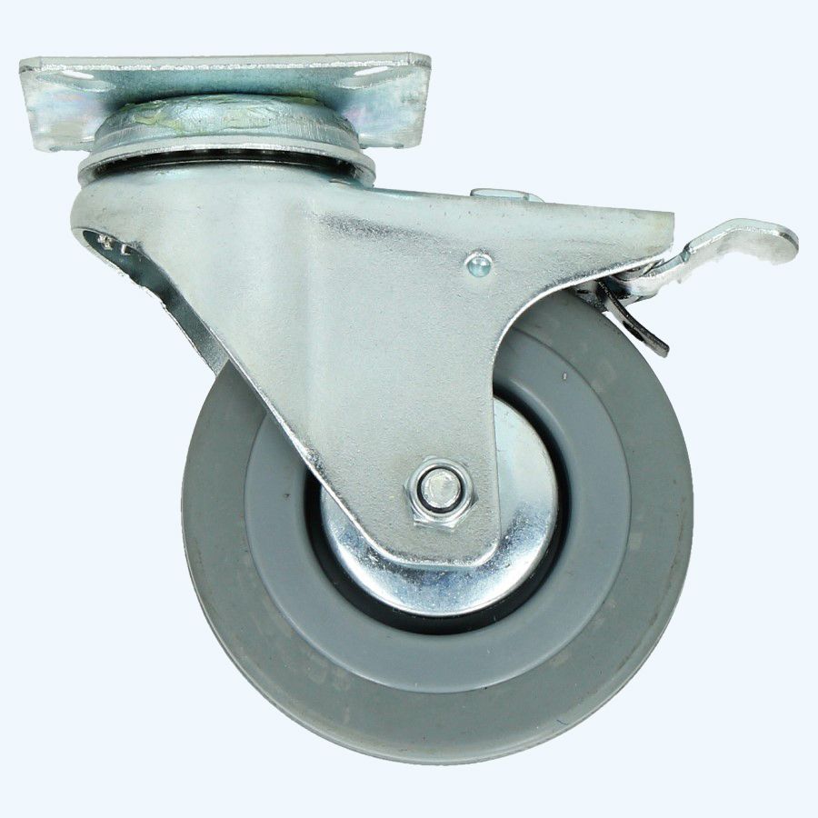 Zwenkwiel met rem RBG 75 mm 50 kg Zwenkwiel met rem RBG 75 mm 50 kg