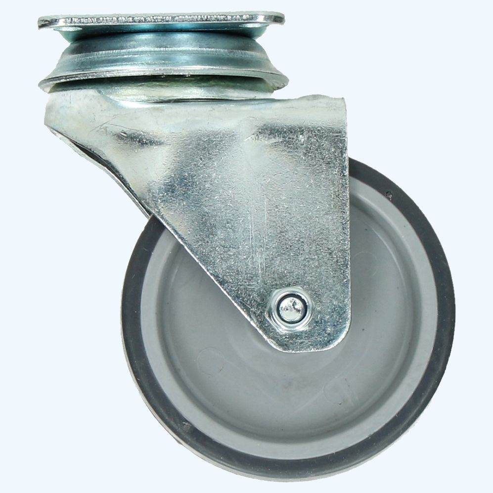 Zwenkwiel TPR dubbel wiel 75 mm 70 kg Zwenkwiel TPR dubbel wiel 75 mm 70 kg