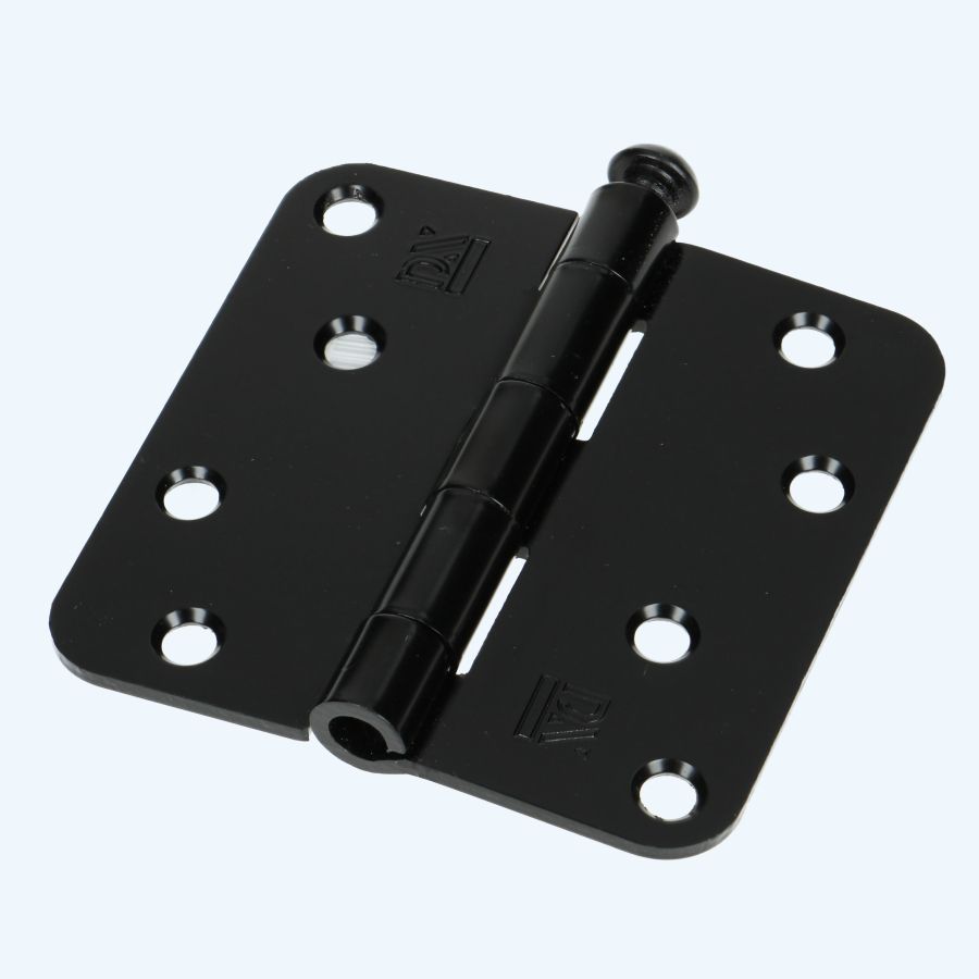 Dulimex scharnier met losse pen ronde hoeken 89 x 89 mm zwart gelakt Dulimex scharnier met losse pen ronde hoeken 89 x 89 mm zwart gelakt