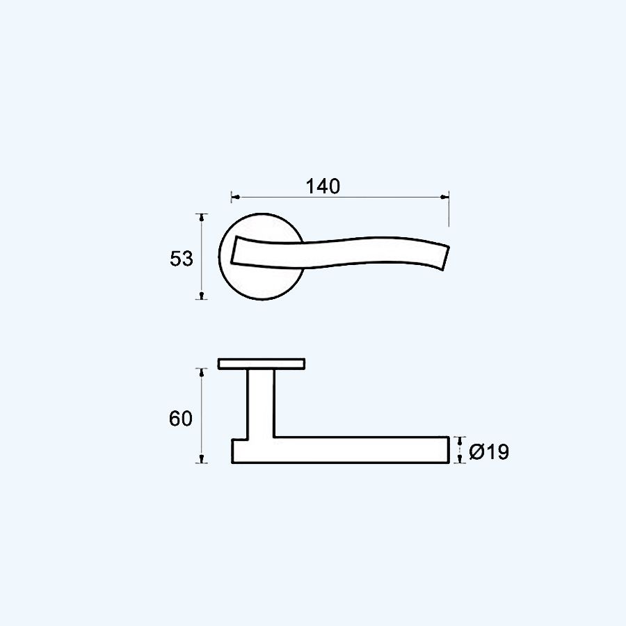 RVS deurkruk Rome RVS deurkruk Rome