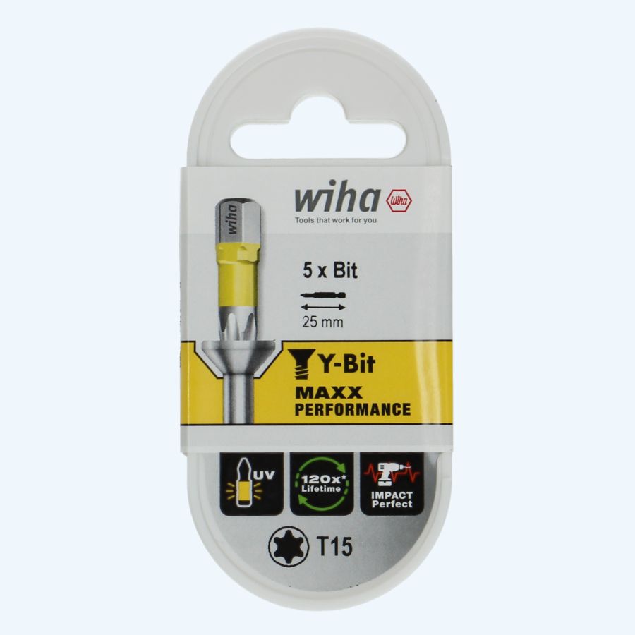 5 stuks Wiha Y-bit Torx 15 5 stuks Wiha Y-bit Torx 15